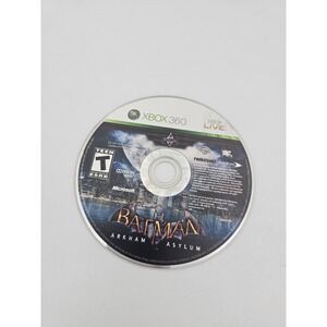 Batman Arkham Asylum Microsoft Xbox 360 Game Only Action Adventure T-Teen